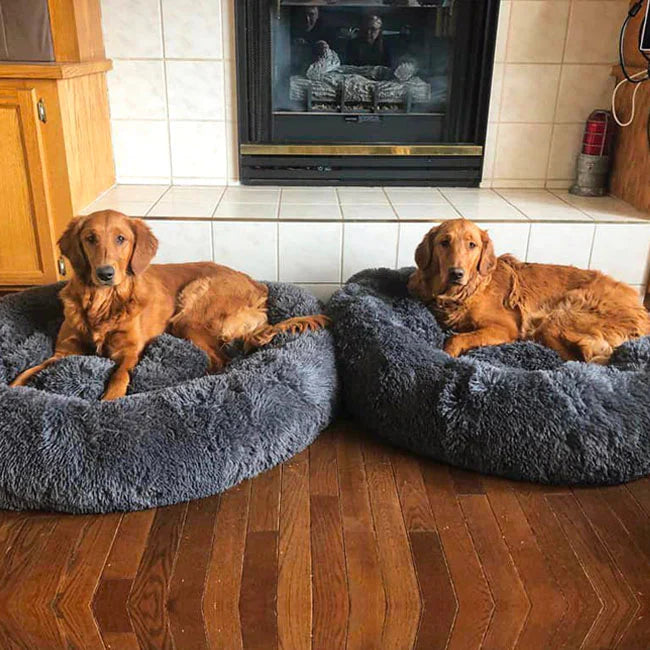 Skanto | Ortopedisk Plysj Donut Hundeseng