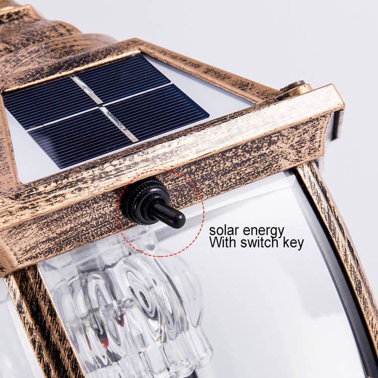Utendørs solfylt vanntett aluminium glass 1-lykt plen landskapslys | Skanto
