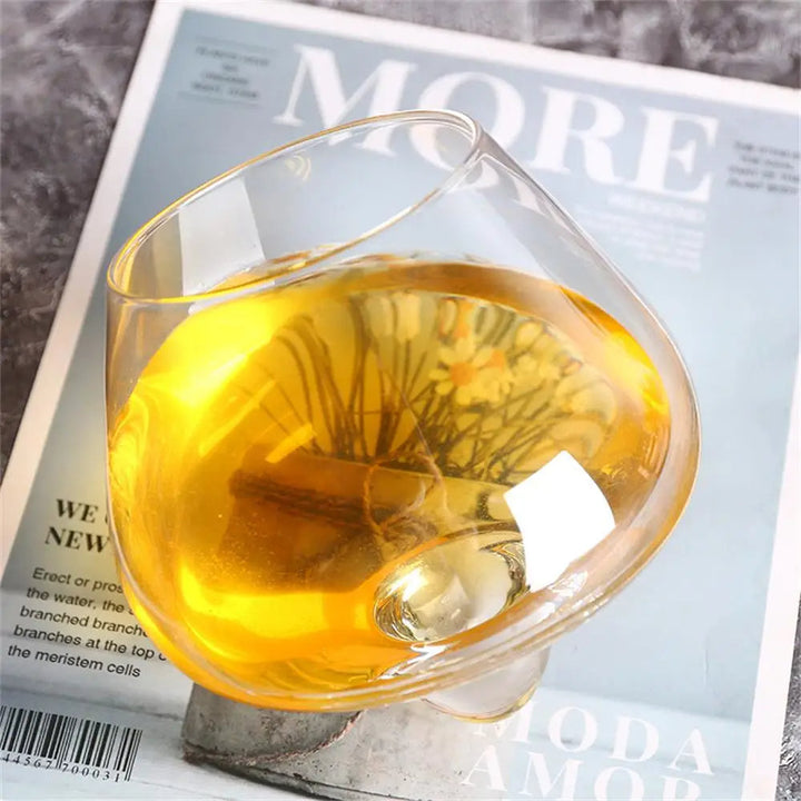 Belly Whiskey og Ølglass - Roterende Tumbler for Cocktails, Vin og andre Drinker Skanto