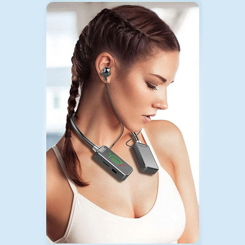Skanto | Nakkerem Digital Skjerm Bluetooth Hodetelefoner
