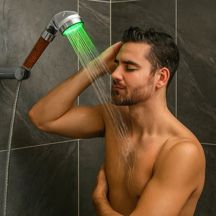 AquaBoost | Høytrykk Håndholdt Dusjhode – Trykkøkende Spray – Lavtrykk Skanto