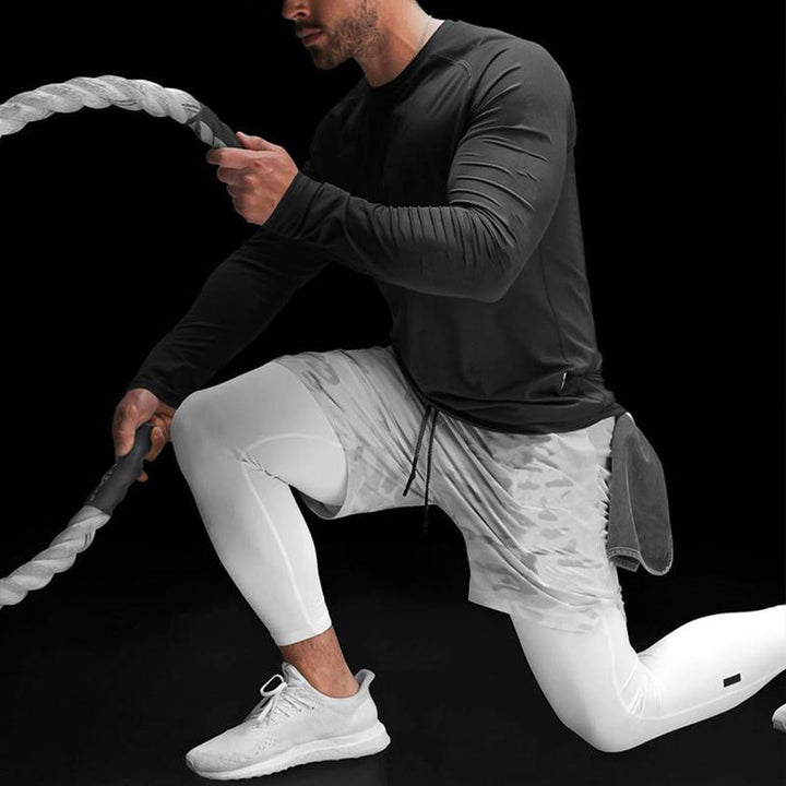 Skanto | Herre trening shorts med leggings