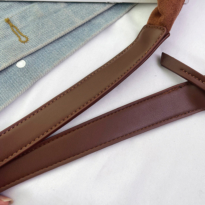 Skanto | Suede budveske med stor kapasitet