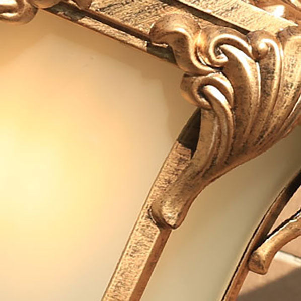 Europeisk Retro Aluminium Glass Utskåret Lantern 1-Lys Utendørs Vanntett Vegglampe | Skanto
