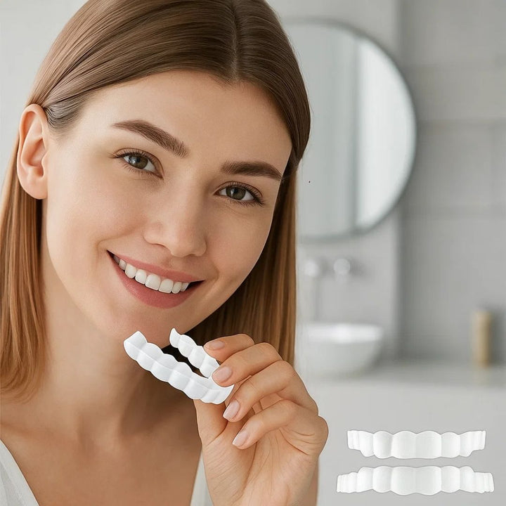 SmileEase | Clip-On Veneers – Umiddelbar Smilforbedring – Ultratynn Design – Ideell for voksne som søker rimelige tannhelse-løsninger Skanto