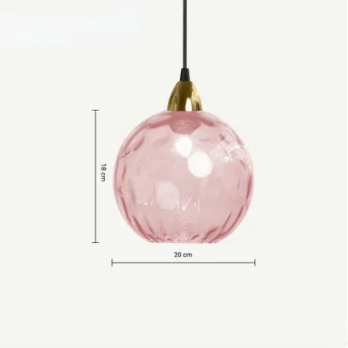 LumiSphere Pendellampe – Elegant Glassfære Belysning Skanto