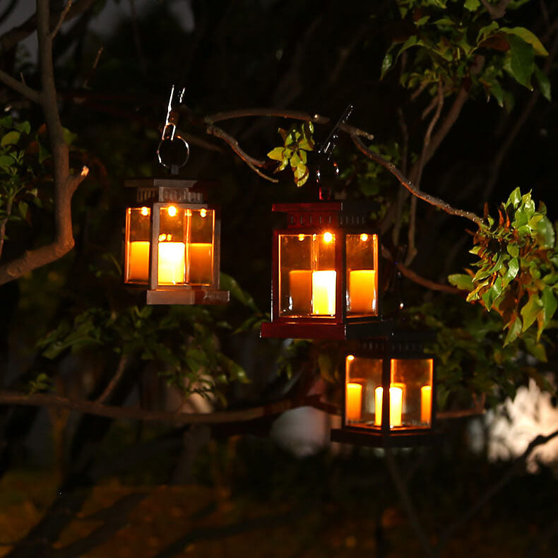 Skanto | Solar Retro Stearinlys Lantern LED Utendørs Hengende Lys