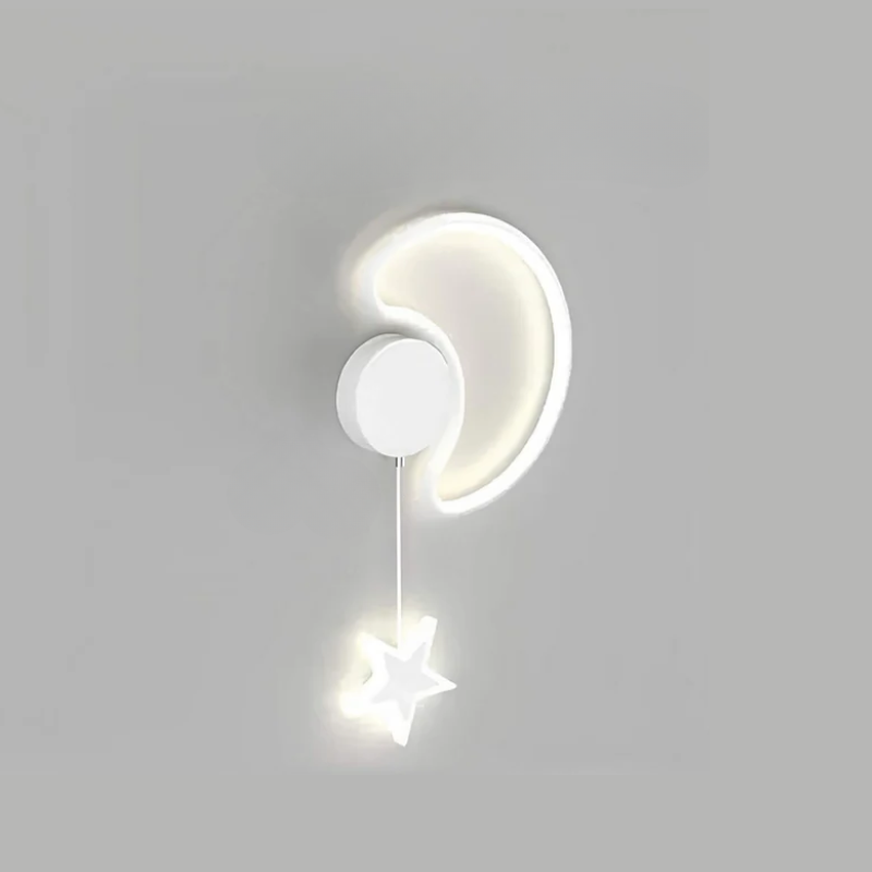 Skanto | DreamLight | Magisk Vegglampe med Skyer, Stjerner og Måne
