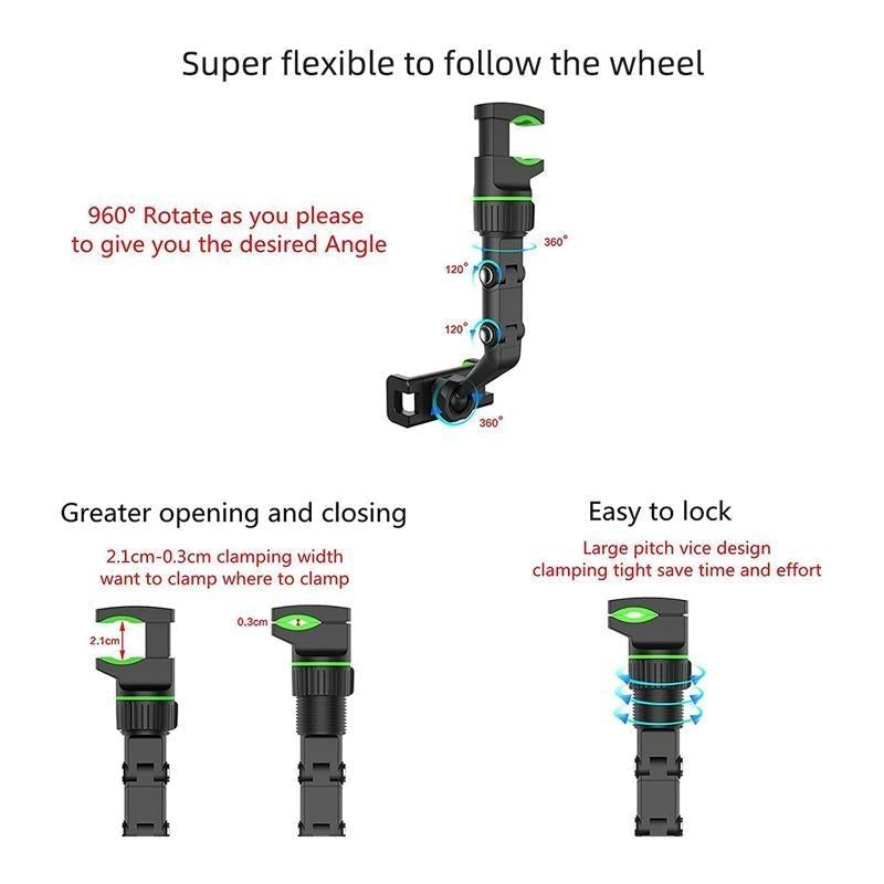 MULTIFUNKSJONELL JUSTERBAR 360° UNIVERSALHOLDER | Skanto