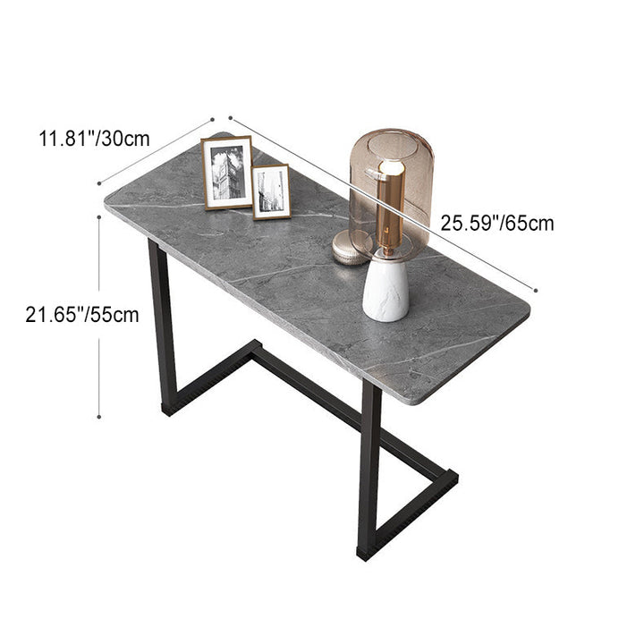 Skanto | ModernoCurve C-Side Table | MDF tabletop | Moderne design | Plassbesparende | Perfekt for stue og soverom