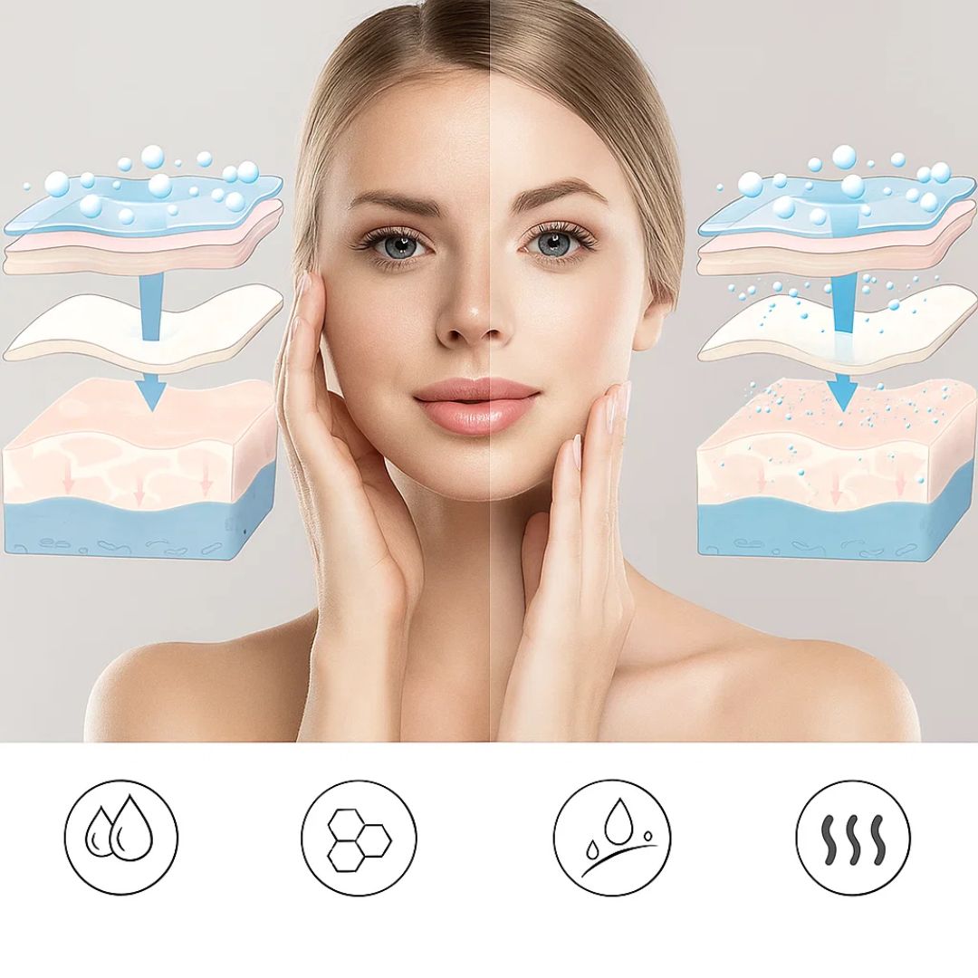 GlowMist | Ansiktsdamper – Dyp Pore Rensing – Fin Spray Teknologi – Hjemmespa Bolle