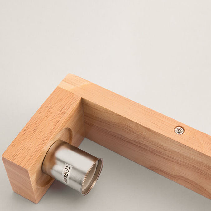 Skanto | Moderne minimalistisk massiv trefirkantet glass søyle 1-lys vegglampe