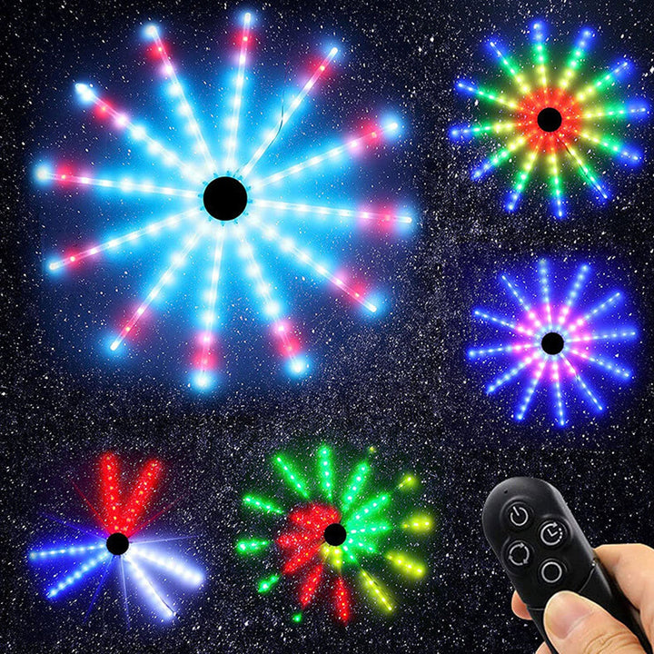 Skanto | Kreativ RGB Illusjon Vannmølle Fyrverkeri LED Lyskæde