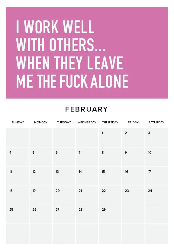 Adulting Is Hard 2024 Veggkalender | Skanto