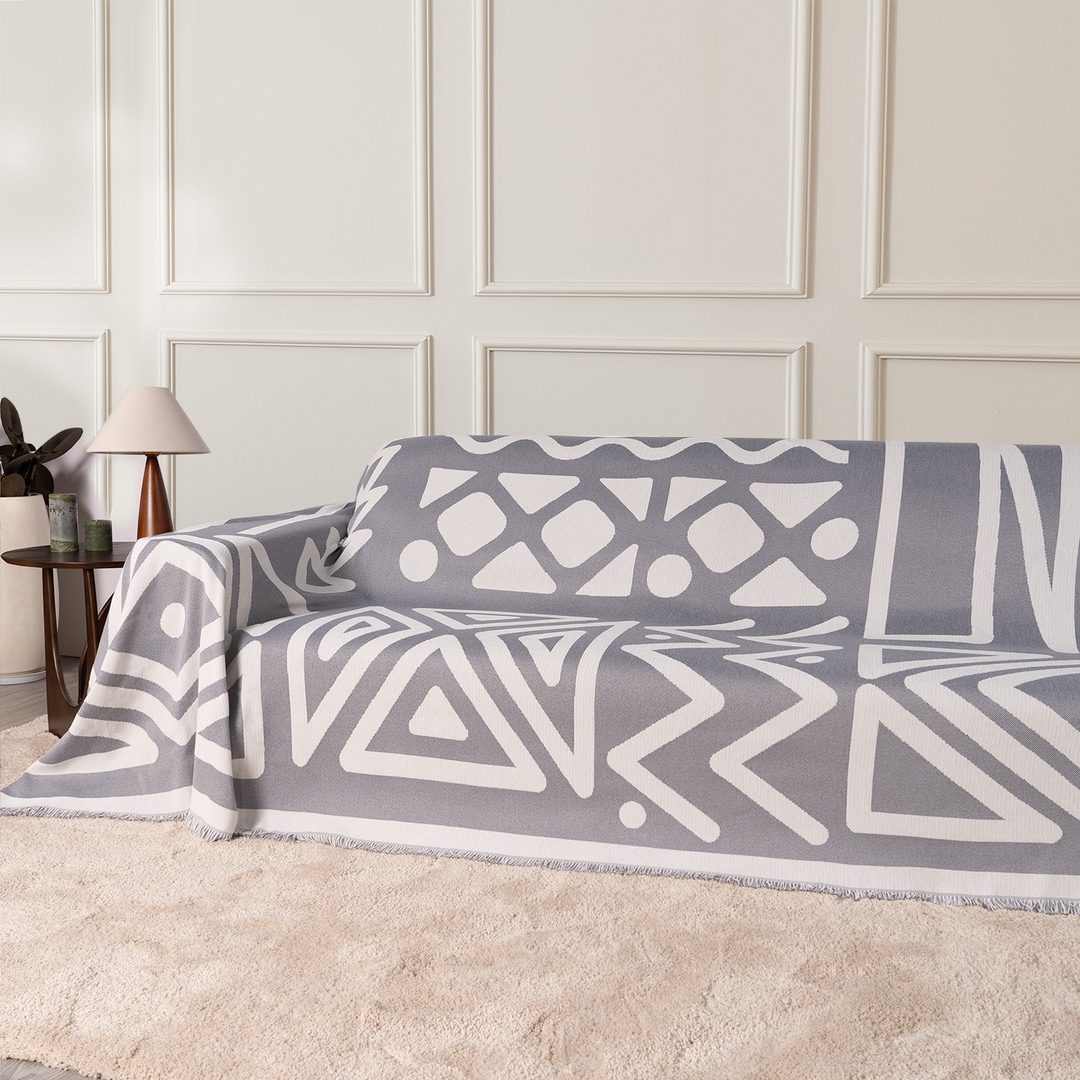 Geometrisk Boho Stil Sofa Trekk - Moderne, Stilig & Holdbar Sofa Beskyttelse | Skanto