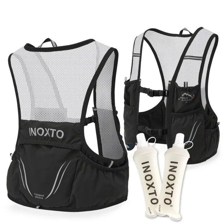 Skanto | SwiftRun Trail Running Vest – Lettvekts Løpevest med 2 Myke Flasker