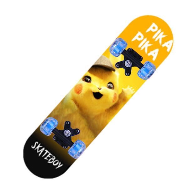 Jenters tegneseriefigur mini skateboard Skanto