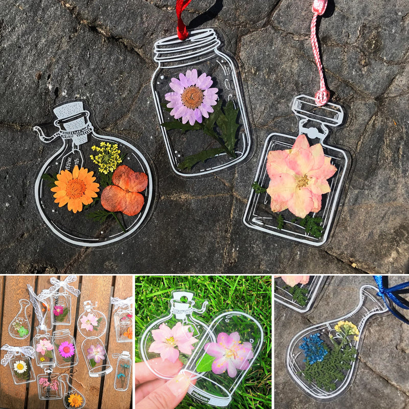 Skanto | Transparent tørket blomster bokmerke