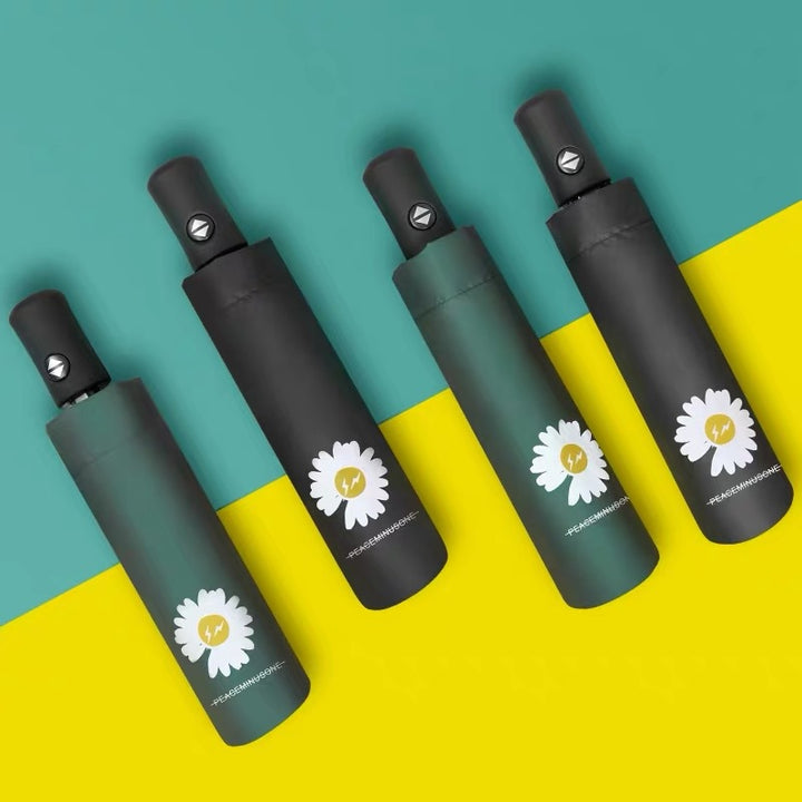 Damer Sammenleggbar Paraply med blomsterdesign Skanto
