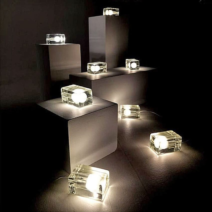 Skanto | Glass Block Table Lamp with G9 Socket