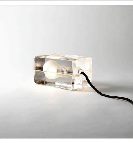 Skanto | Glass Block Table Lamp with G9 Socket