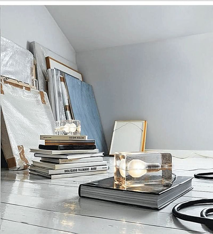 Skanto | Glass Block Table Lamp with G9 Socket