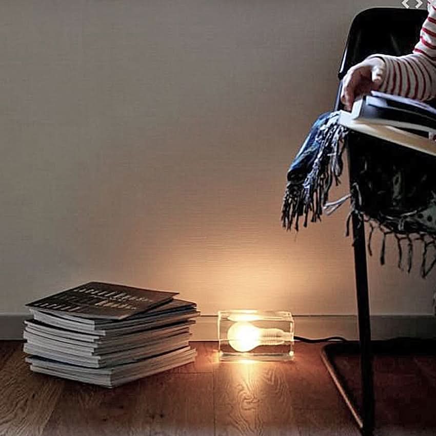 Skanto | Glass Block Table Lamp with G9 Socket