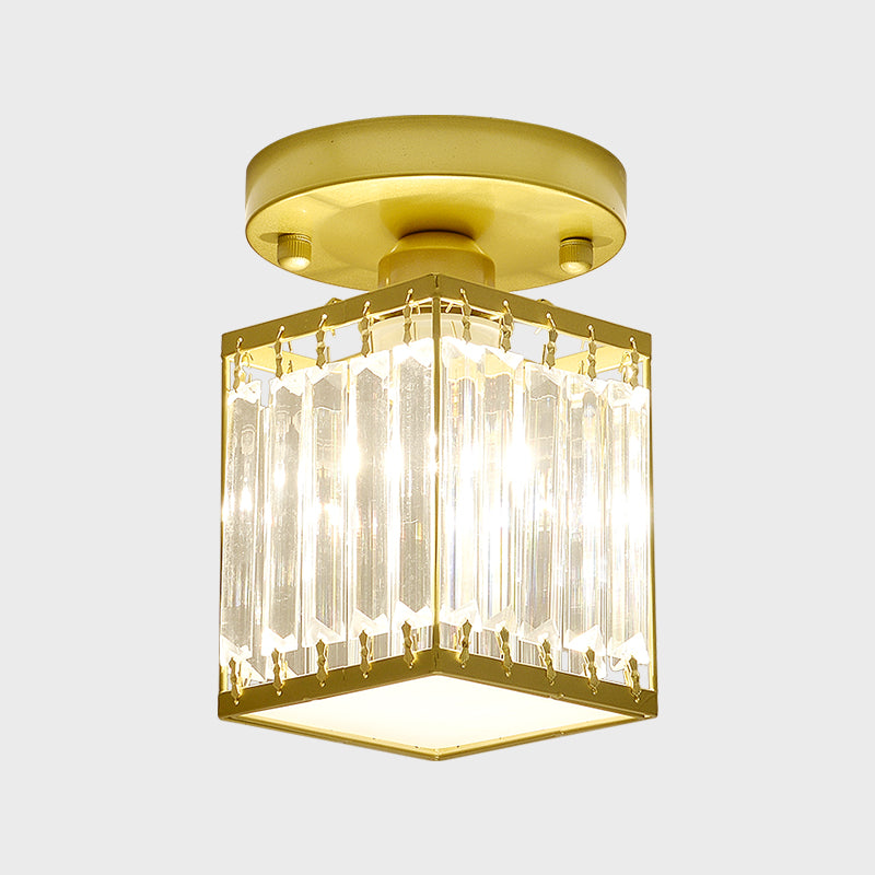 CrystalLuxe – Svart-gull Krystall Taklampe Skanto