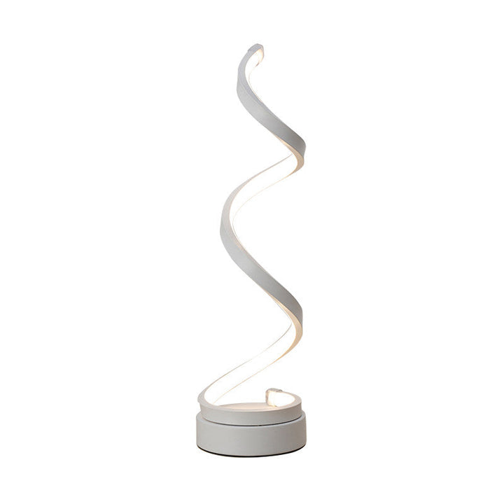 SpiraLuxe – Moderne LED Bordlampe med Spiral Design Skanto