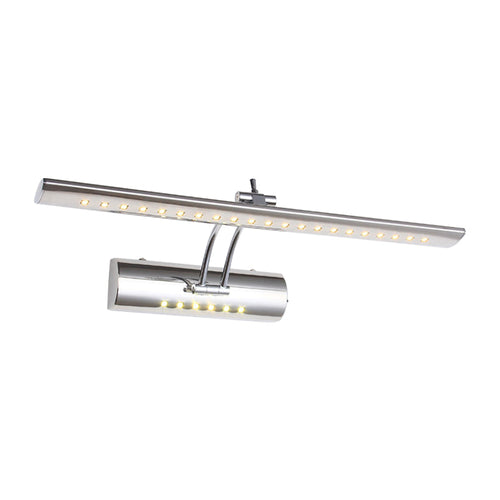 Lineær vegglampe med nikkelfinish, moderne stil, 16