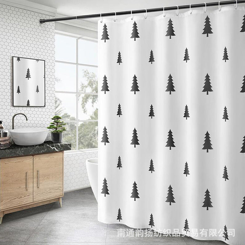 Moderne Minimalistisk Rutenett Dusjforheng Skanto