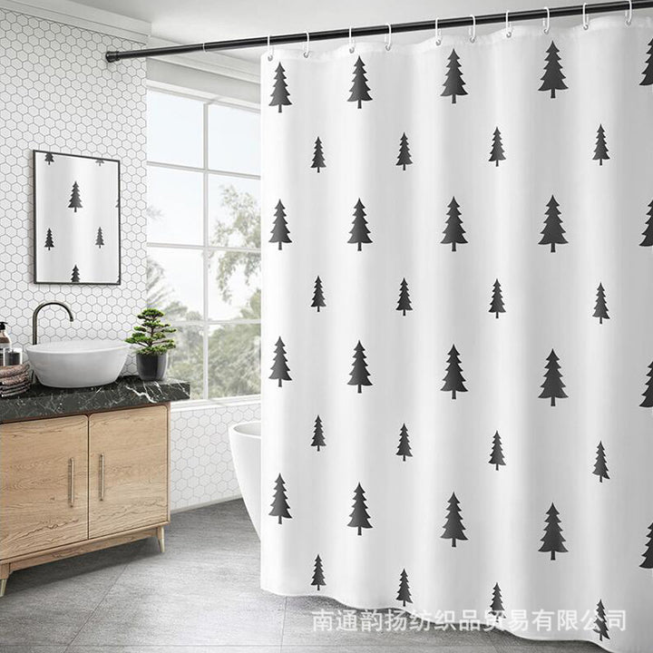 Moderne Minimalistisk Rutenett Dusjforheng Skanto