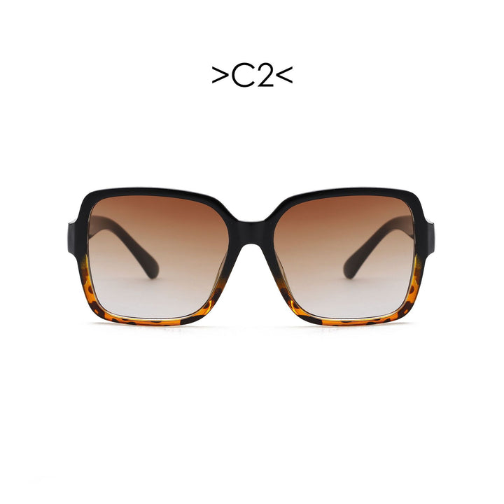 Dame oversized solbrille med geometrisk design Skanto