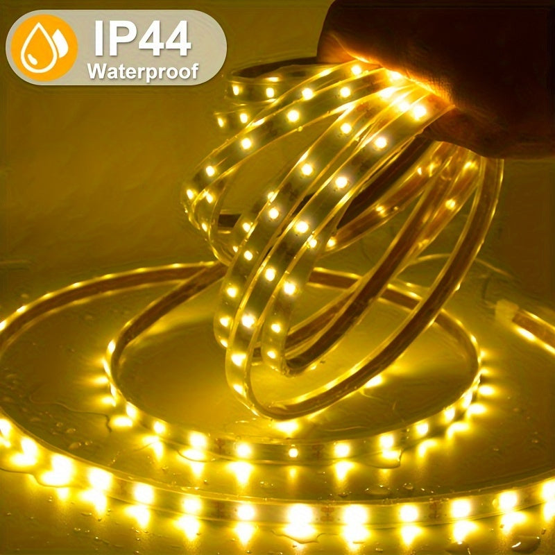 Norvo | Solvara Fleksibel Solenergi LED Lysrør med Fjernkontroll | Kreativ Utendørs Belysning | Energisparende og Værbestandig