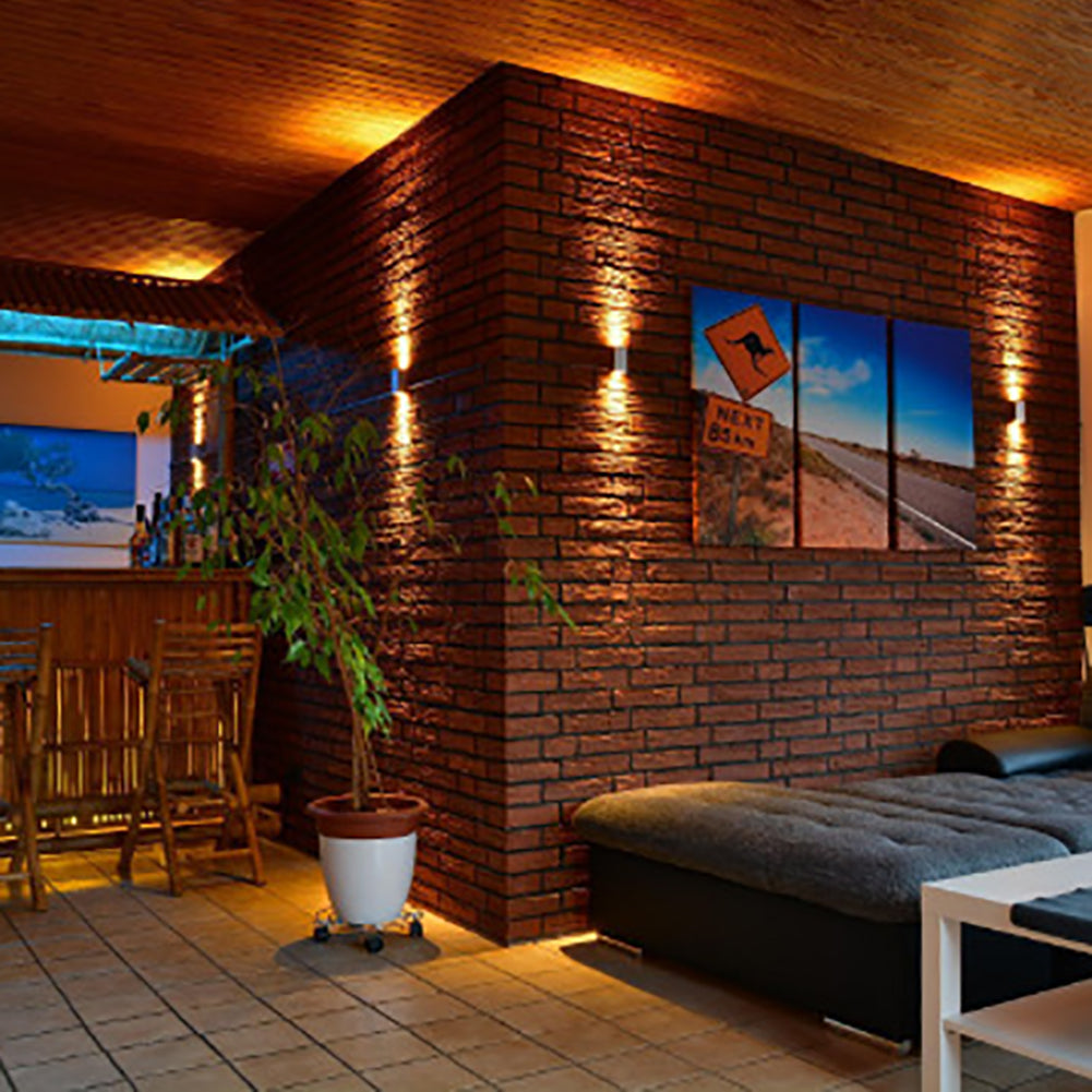 Moderne Enkelhet Vanntett Aluminium Kubisk LED Vegglampe For Utendørs Patio | Skanto