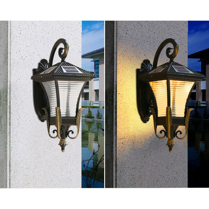 Europeisk stil Retro Aluminium Vanntett Utendørs 1-Lys Vegg Sconce Lampe | Skanto
