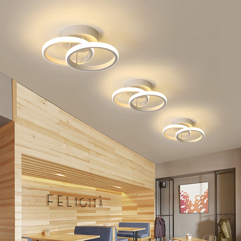 Skanto | Taklampe med LED svart metallramme