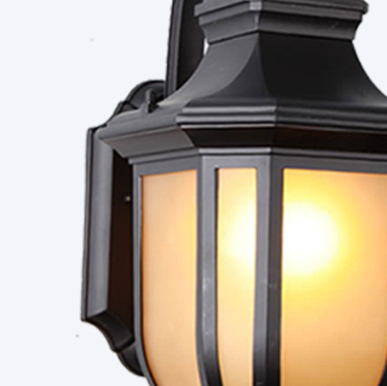 Moderne europeisk minimalistisk aluminiumlegering firkantet utendørs 1-lys vegglampe | Skanto