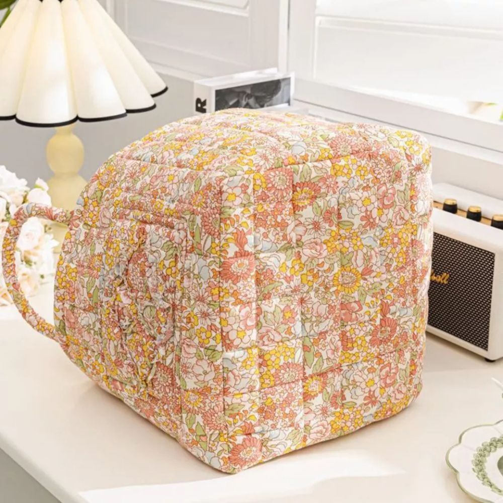 Skanto | Delikat Floral Canvas Oppbevaringskurv