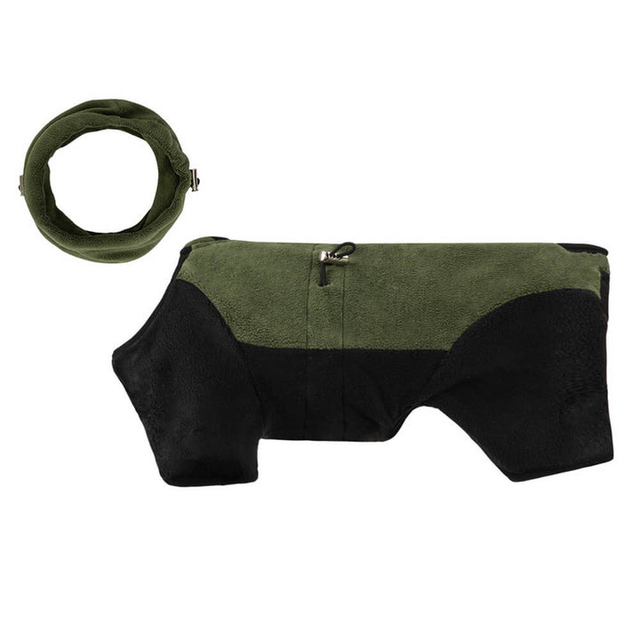 Skanto | Full Protection Polar Fleece Hundedress med Avtagbar Krage