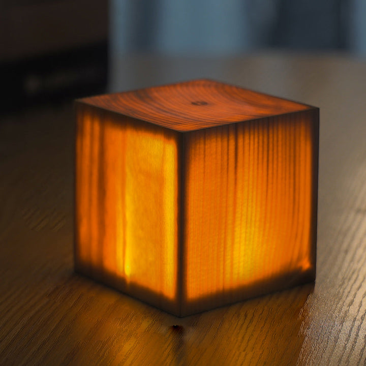 Trådløs LED-Tae-lampe med berøringskontroll | Oppladbart batteri | Tresjaring-design | Justerbar lysstyrke
