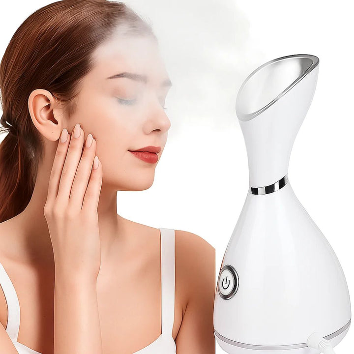 GlowMist | Ansiktsdamper – Dyp Pore Rensing – Fin Spray Teknologi – Hjemmespa Bolle