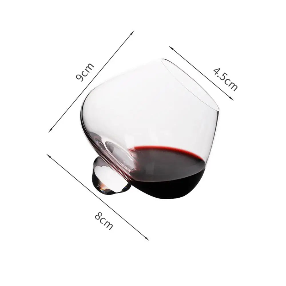 Belly Whiskey og Ølglass - Roterende Tumbler for Cocktails, Vin og andre Drinker Skanto