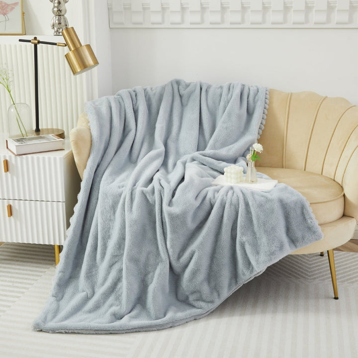 Skanto | Plush myk falsk kanin teppe