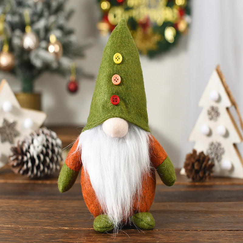 Skanto | Julegrønn Ansiktsløs Gammel Mann Alf Figurine