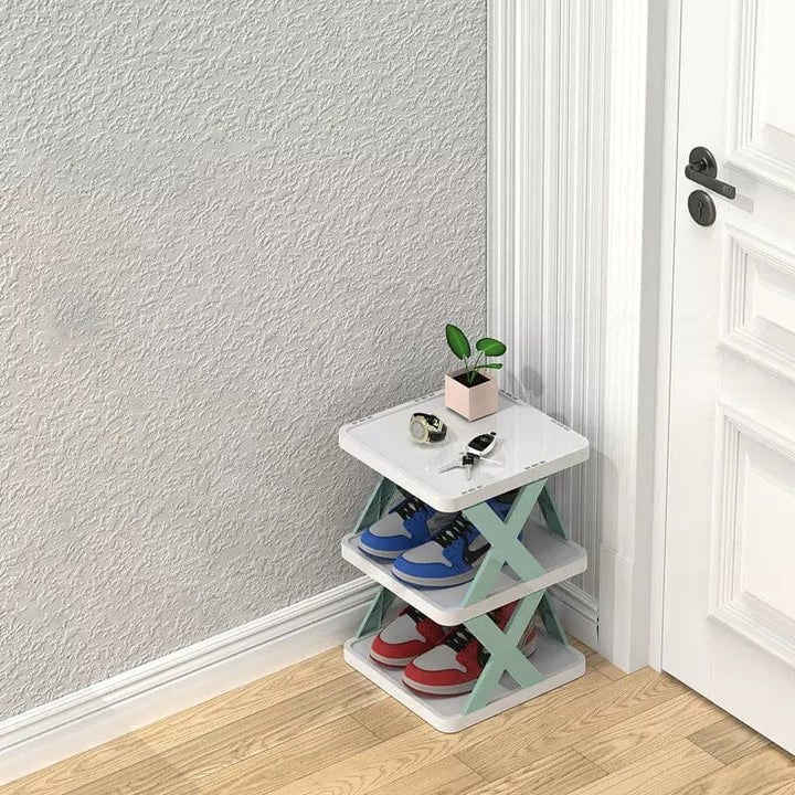 Foldbar Multi-Lags Skoholder, Skoplassering Hylle Organiser | Skanto