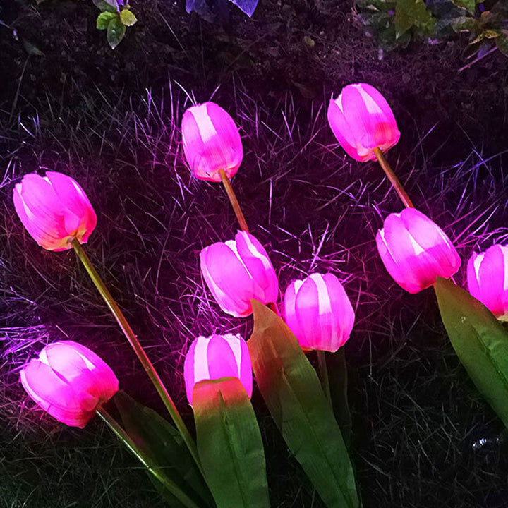 Skanto | Solar Tulip Plenlys Utendørs Hage LED Tulipan Blomsterlys Bakke Stakelandskapslys