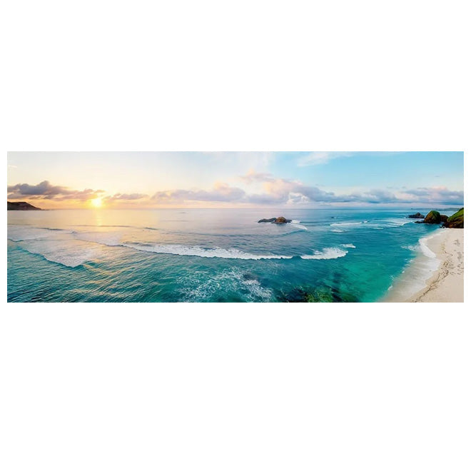 Mountain Lake Forest Wilderness Wall Art Large Format Canvas Prints Wide Landscape Above Sofa or Bed | Skanto