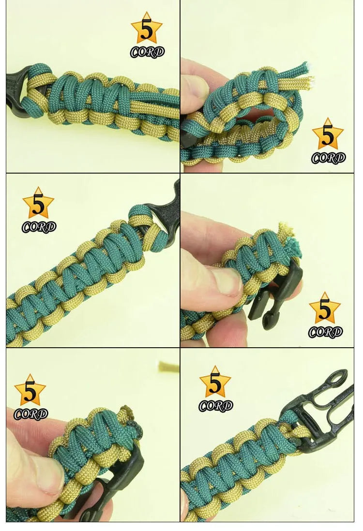 15-i-1 Overlevelses Paracord Armbånd | Skanto