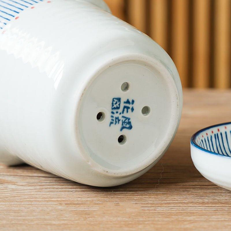 Japansk Håndlaget Keramisk Glassert Spisepinnestativ | Skanto